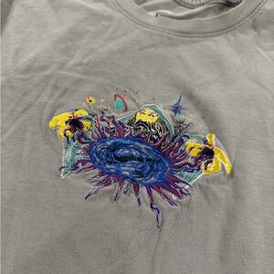 NIKE T Shirt Mens XL Gray Short Sleeve Interstellar Magic Wizard Embroidered